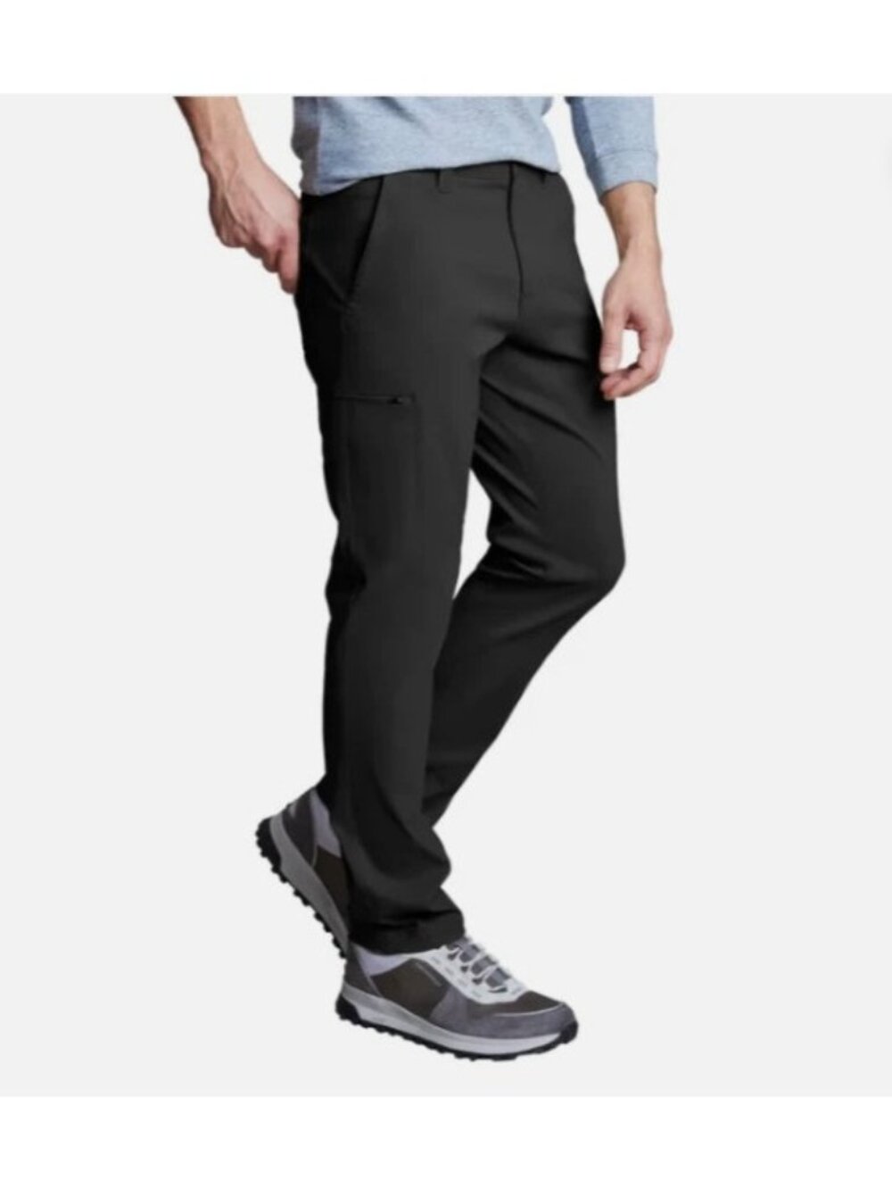 Copper & Oak Men's Tech Utility Pant Straight Fit-Black-Size 38x32-NWOT